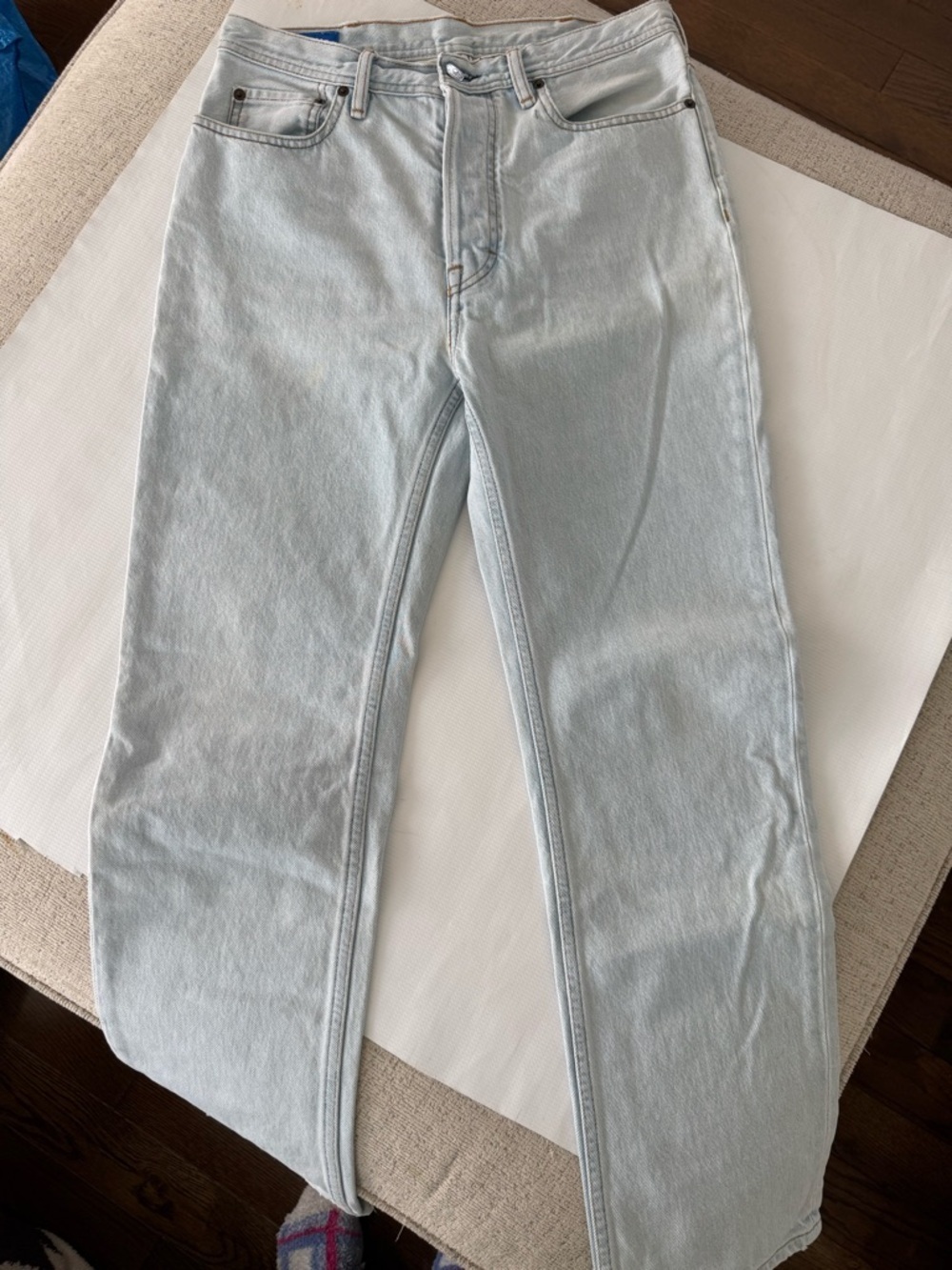 Acne Studio Light Blue Denim Jeans Size 30 Retail over 600.